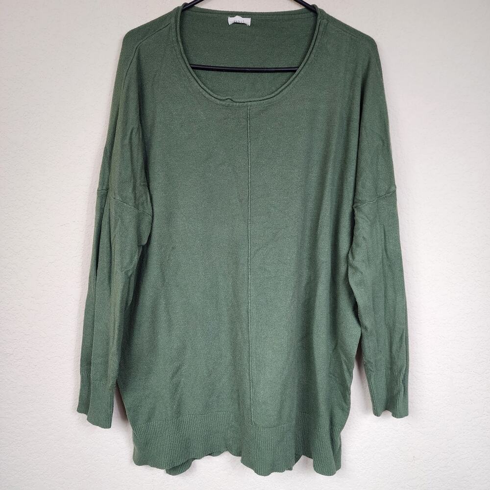 Large Debut Olive Green Long Sleeve Sweater